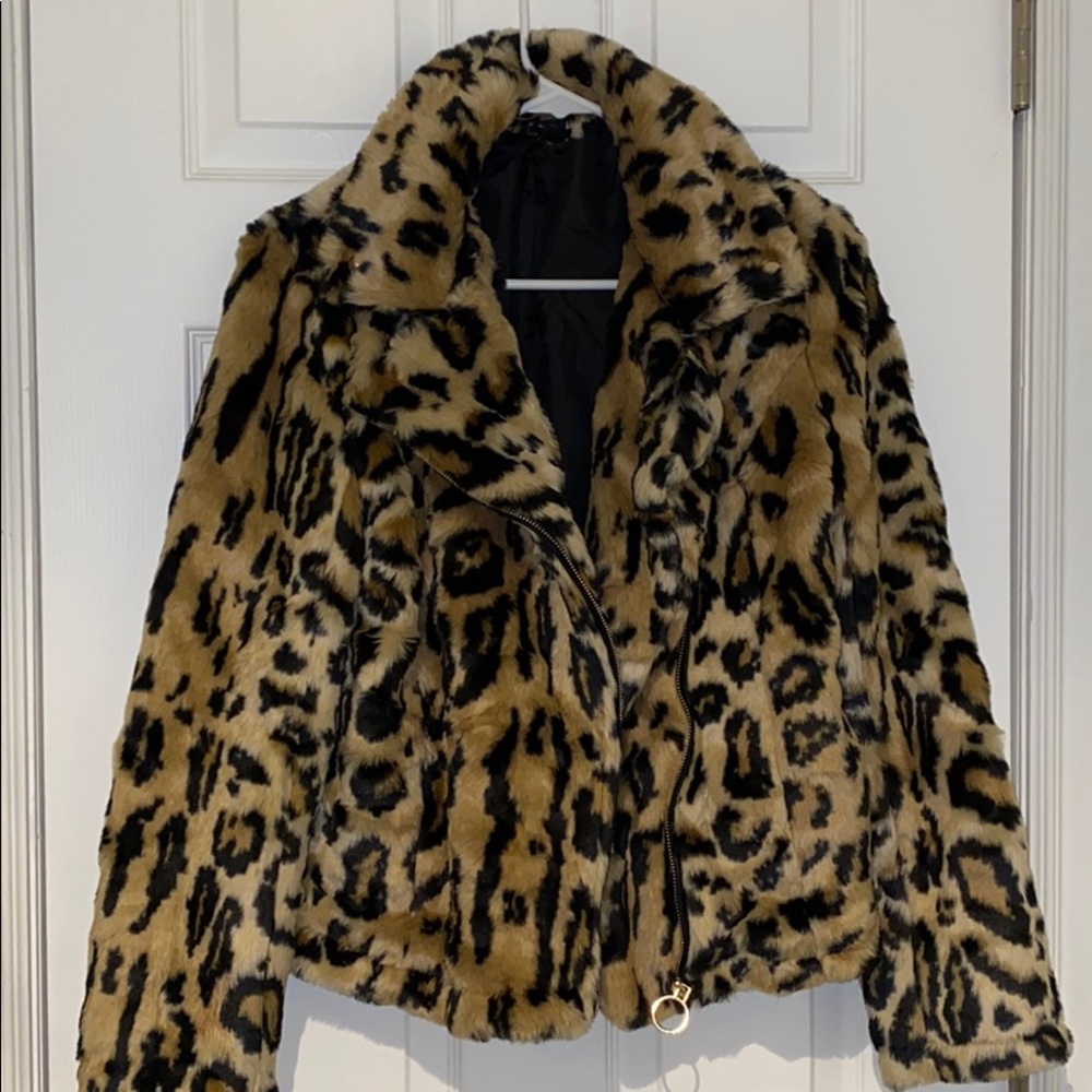Cheetah fur coat